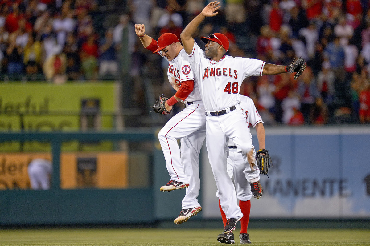 Mike Trout and Torii Hunter